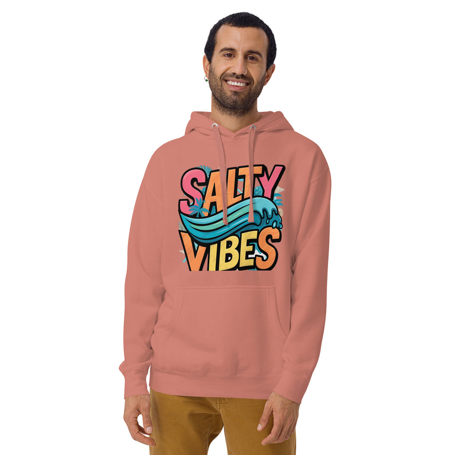 Unisex Salty Vibes Printed Hoodie