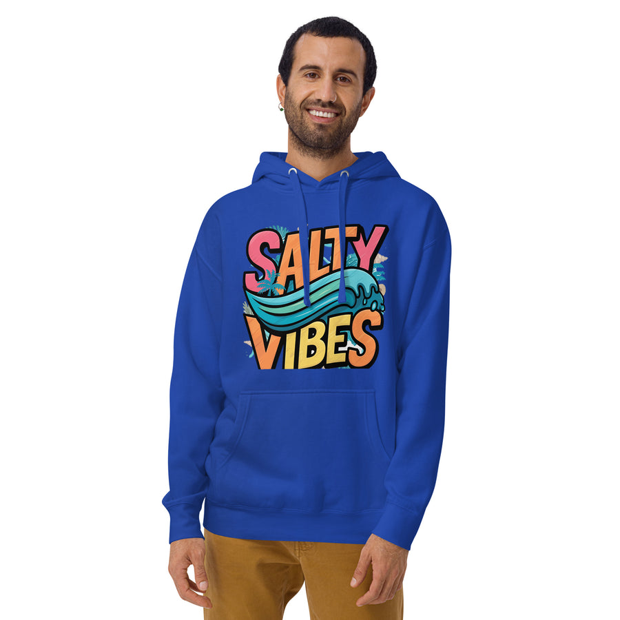 Unisex Salty Vibes Printed Hoodie