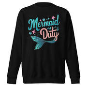 Mermaid off Duty Printed Unisex Premium Sweatshirt