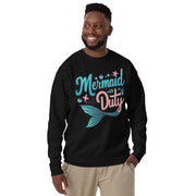 Mermaid off Duty Printed Unisex Premium Sweatshirt