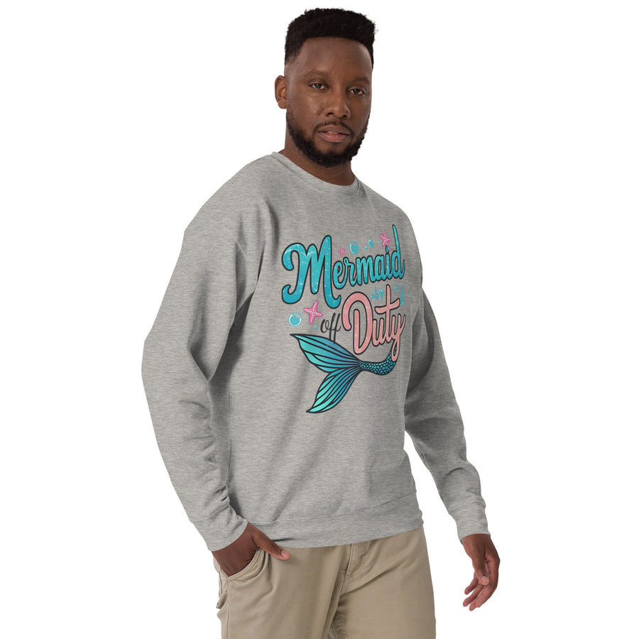 Mermaid off Duty Printed Unisex Premium Sweatshirt