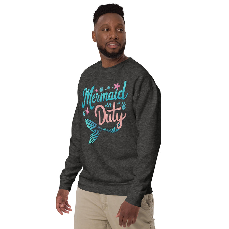 Mermaid off Duty Printed Unisex Premium Sweatshirt