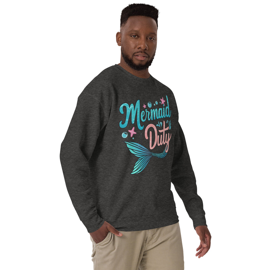 Mermaid off Duty Printed Unisex Premium Sweatshirt