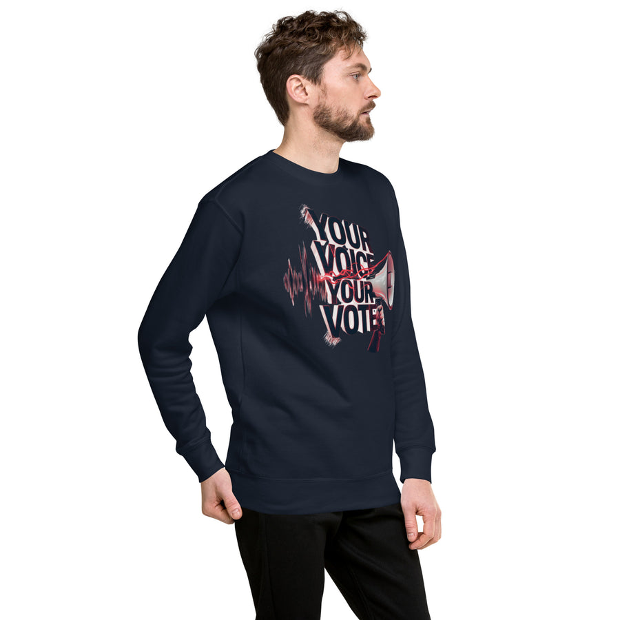 Chest Print Unisex Premium Sweatshirt