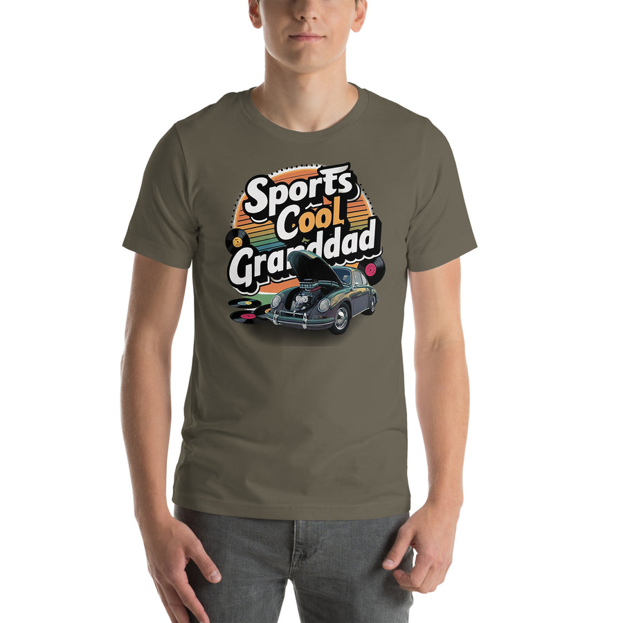 Unisex Crew Neck Sports Granddad T-shirt