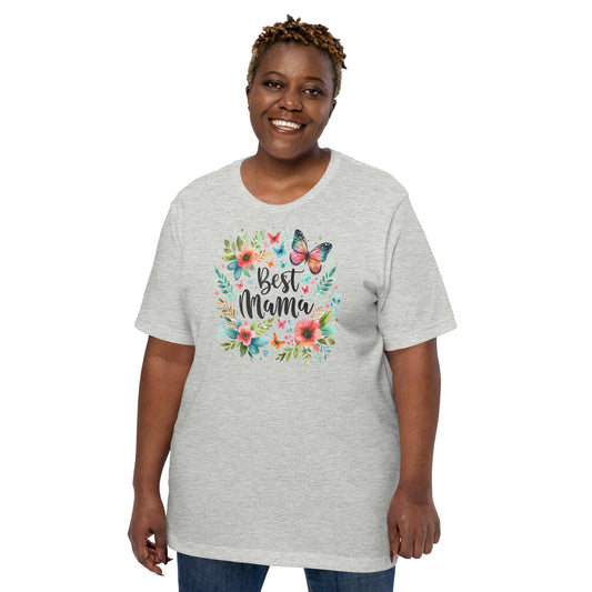 Unisex best mama printed t-shirt