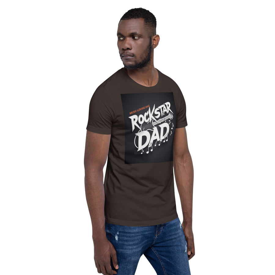 Rockstar Dad Printed Unisex t-shirt