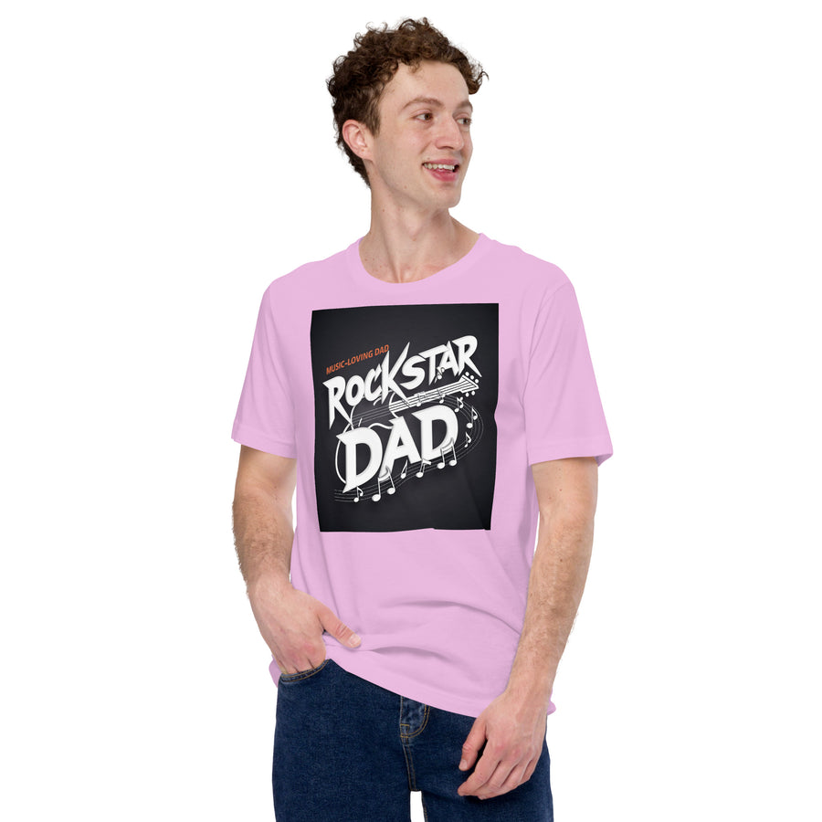 Rockstar Dad Printed Unisex t-shirt