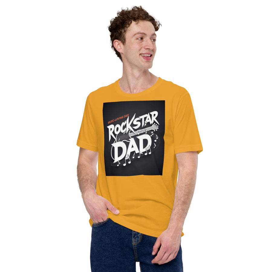 Rockstar Dad Printed Unisex t-shirt