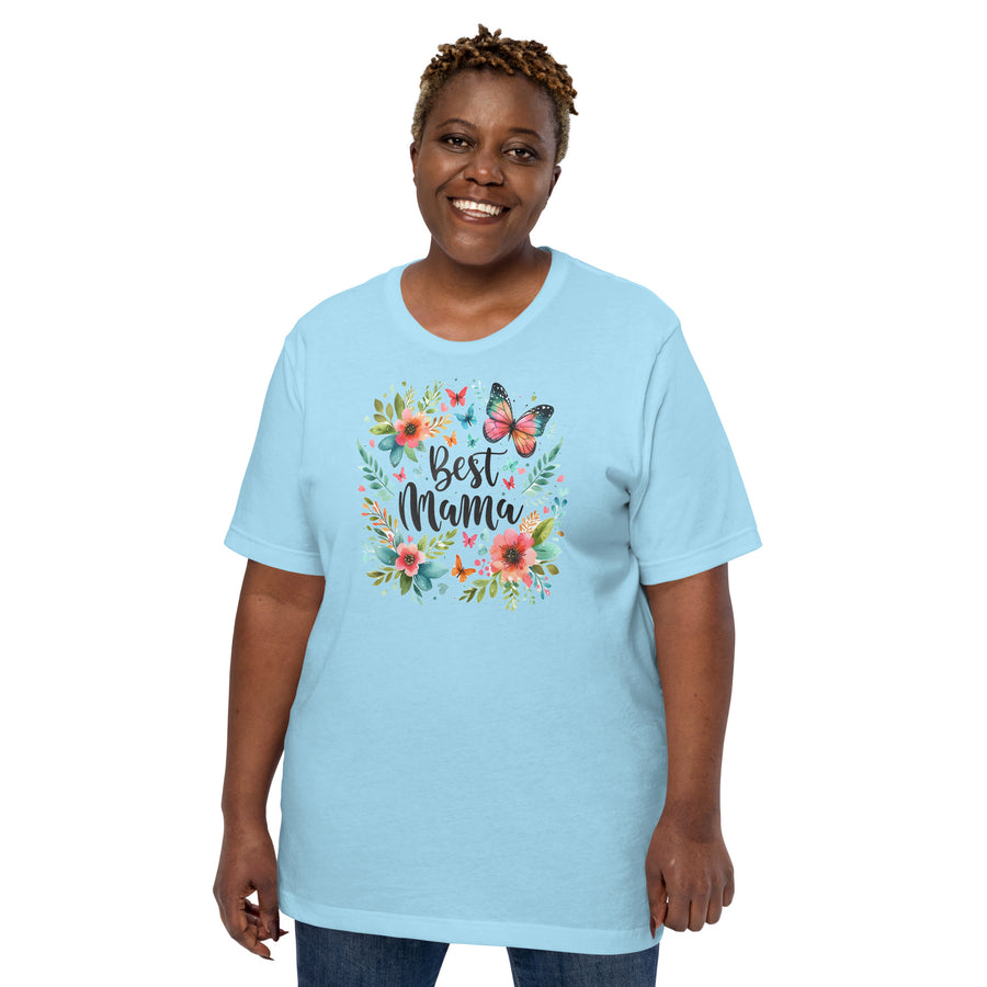 Unisex best mama printed t-shirt