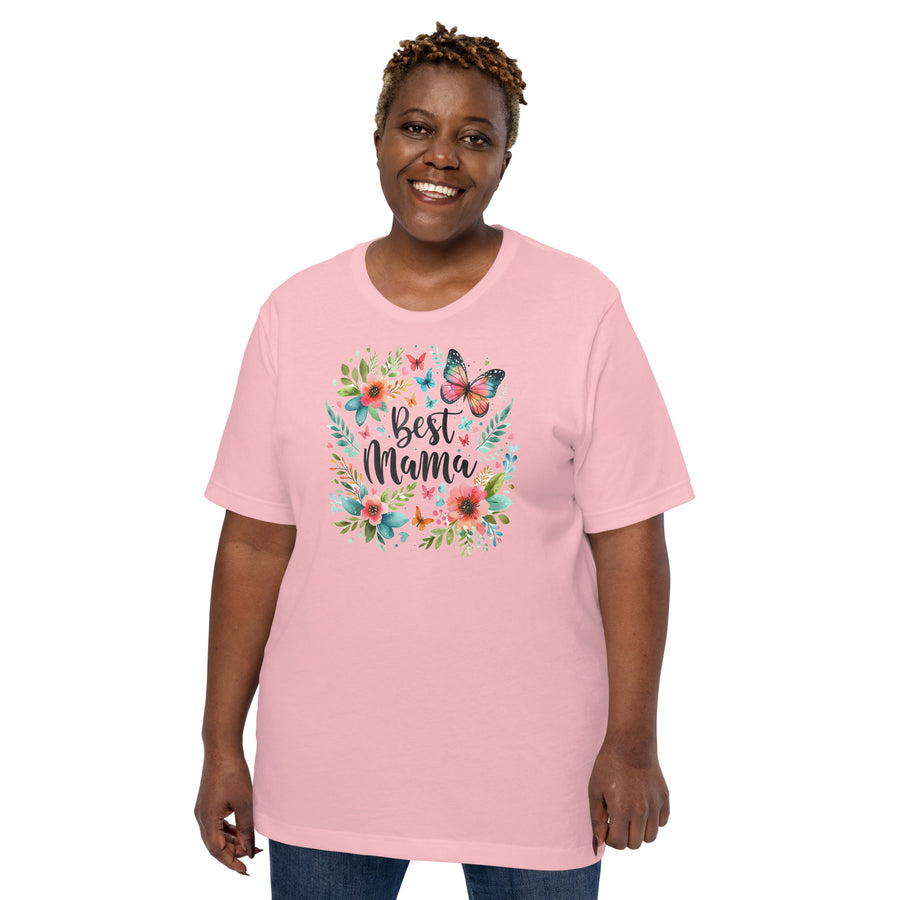 Unisex best mama printed t-shirt