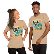 Unisex Beach Please Print  t-shirt