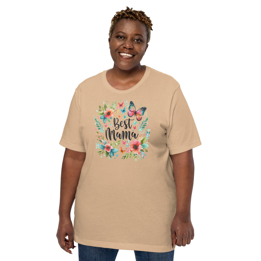 Unisex best mama printed t-shirt