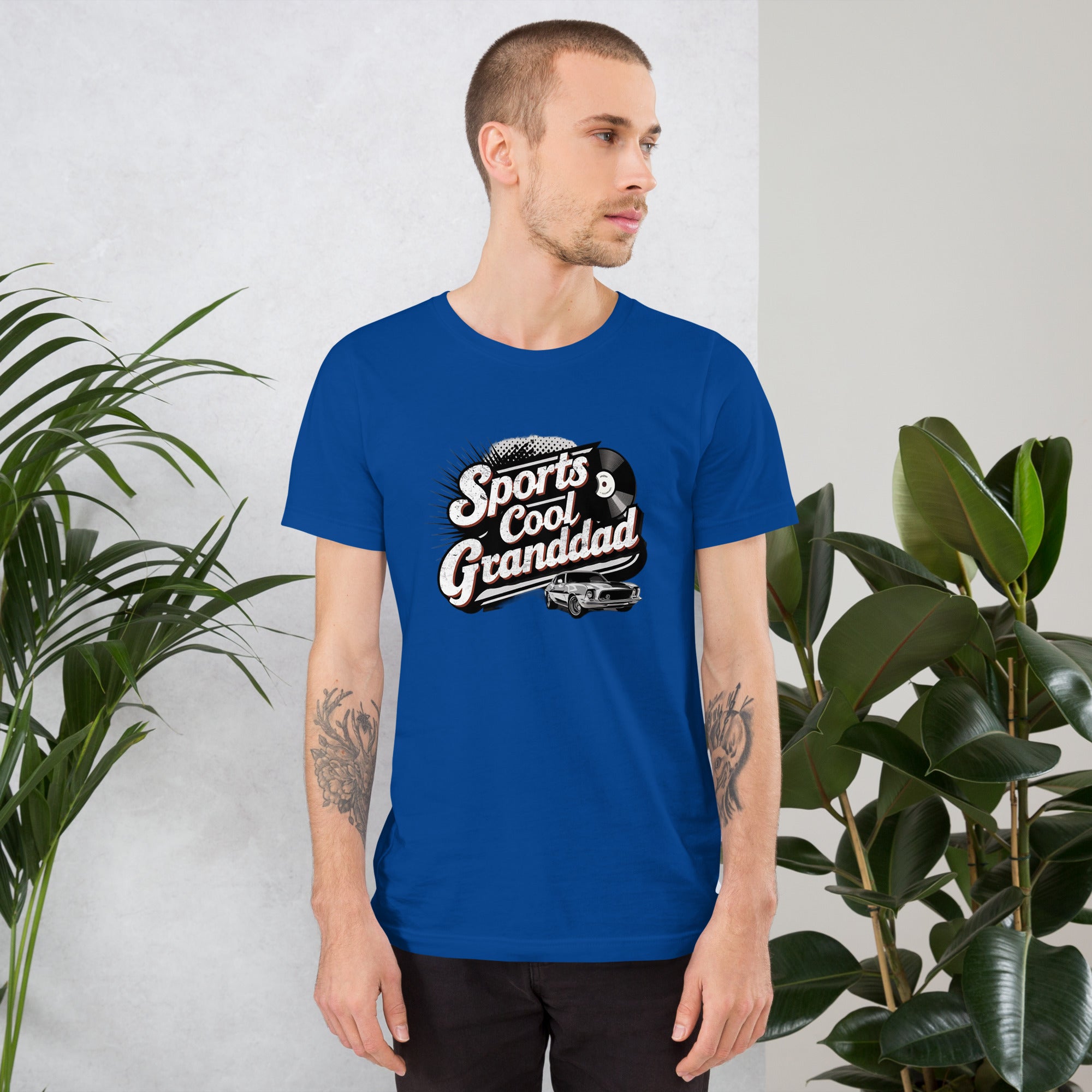 Sports cool granddad printed unisex t-shirt