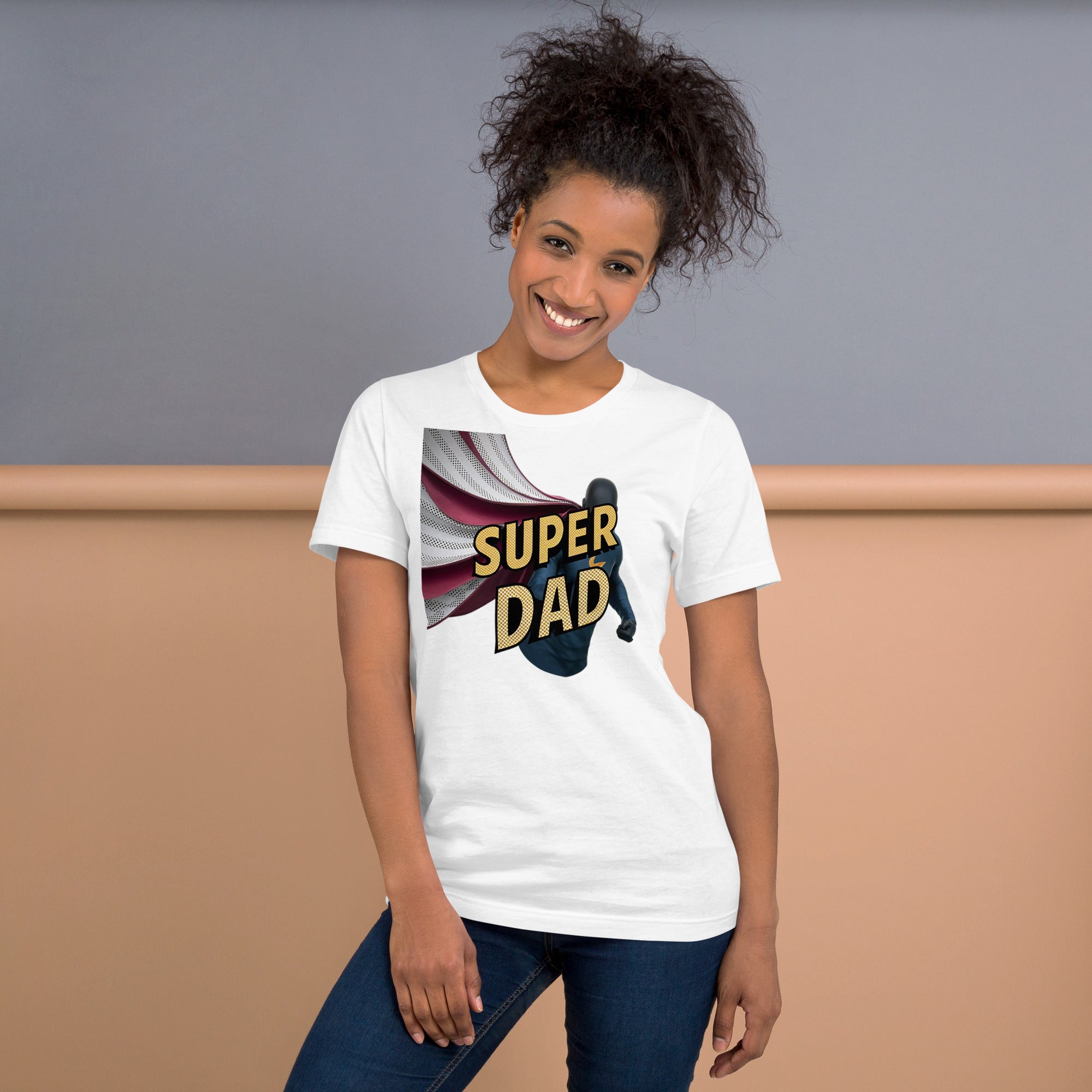 Super Dad Print Unisex t-shirt