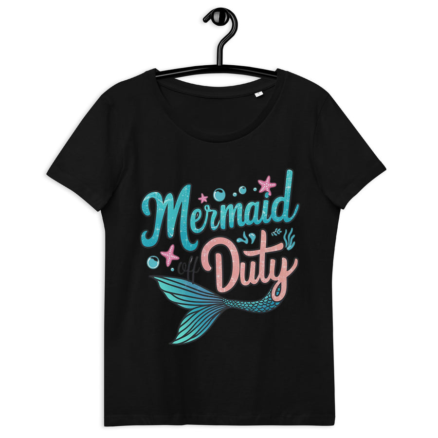 Women's fitted mermaid off duty printed eco tee