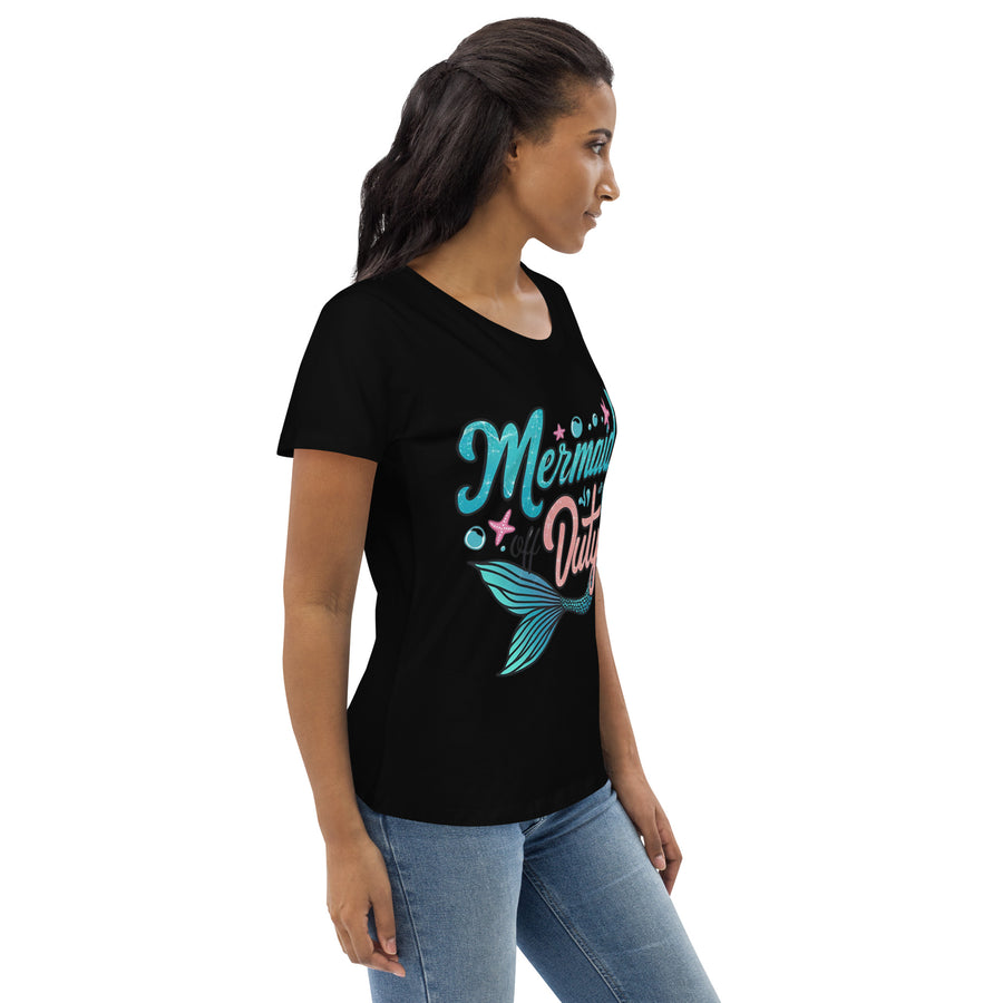 Women's fitted mermaid off duty printed eco tee