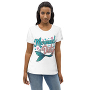 Women's fitted mermaid off duty printed eco tee