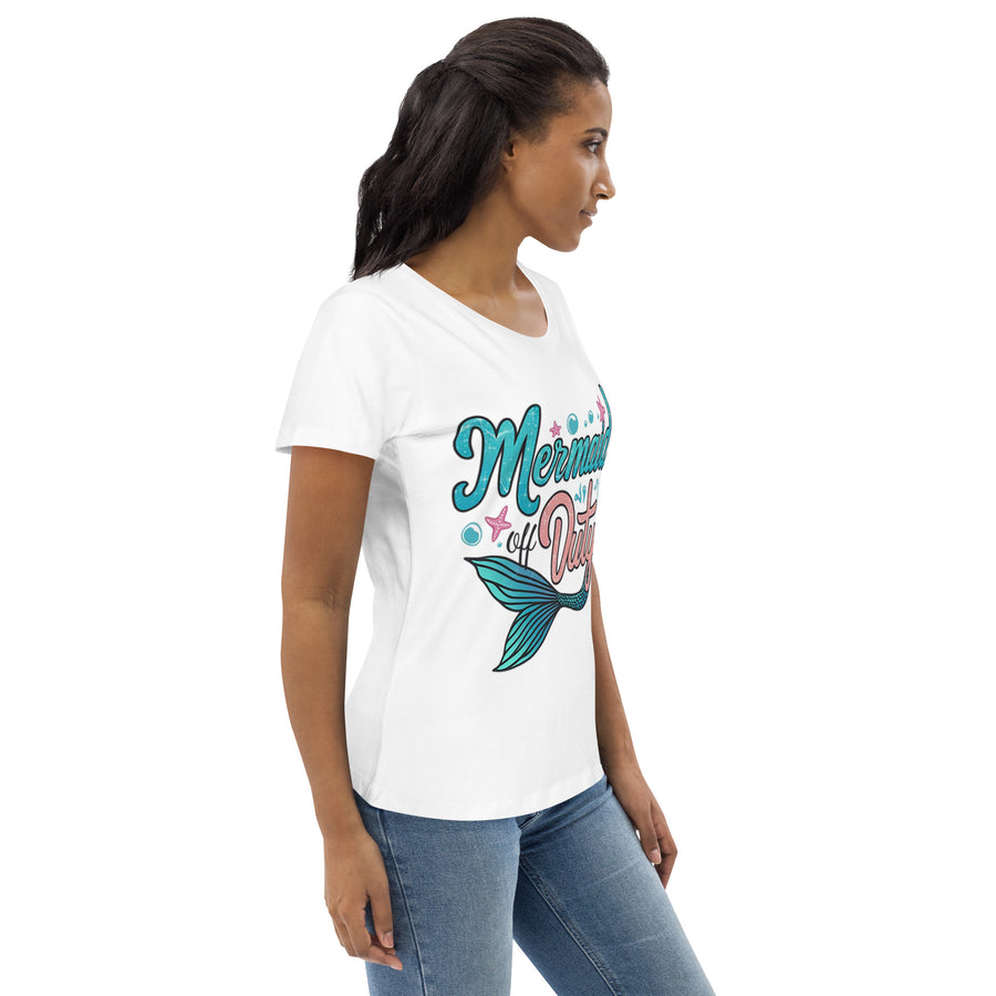 Women's fitted mermaid off duty printed eco tee