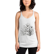 Women's Racerback Floral desing Print Tank Top