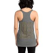 Women's Racerback Floral desing Print Tank Top