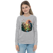 Youth long sleeve Chest Print T-Shirt