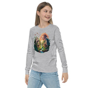 Youth long sleeve Chest Print T-Shirt