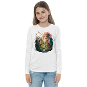 Youth long sleeve Chest Print T-Shirt