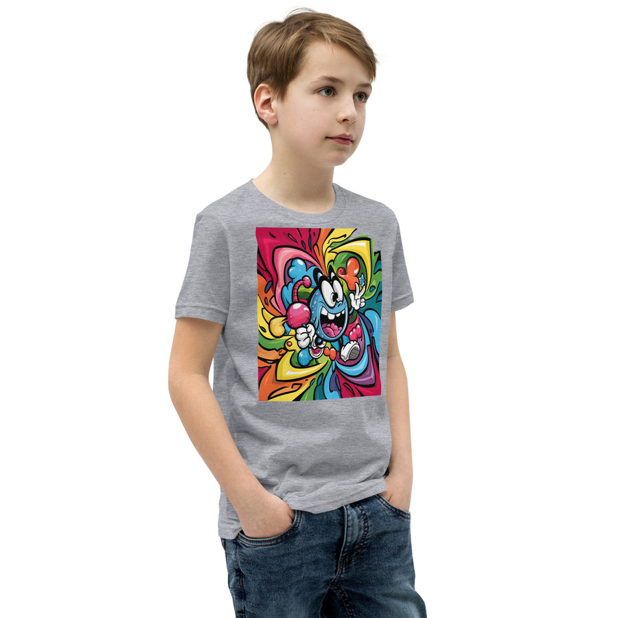 Youth Short Sleeve chest print T-Shirt