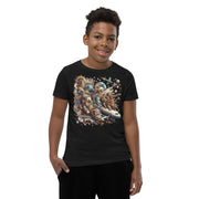 Youth Animals Space Adventure-03 Short Sleeve T-Shirt