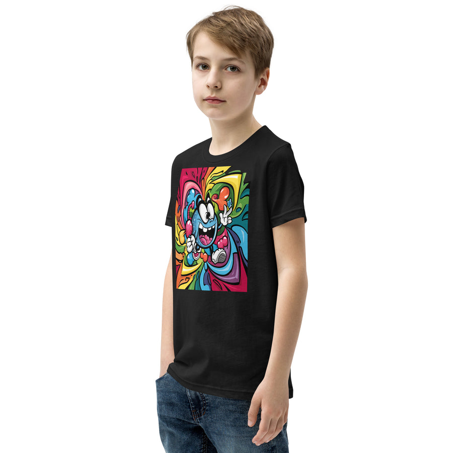 Youth Short Sleeve chest print T-Shirt