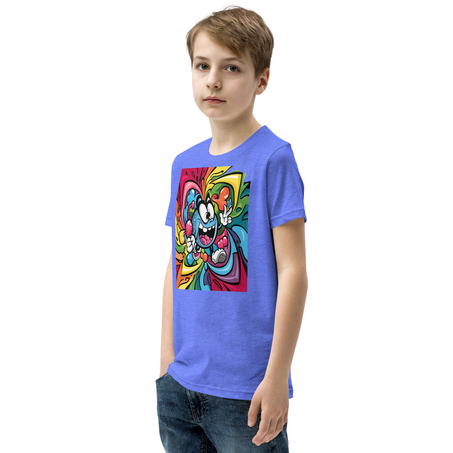 Youth Short Sleeve chest print T-Shirt