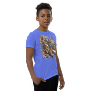 Youth Animals Space Adventure-03 Short Sleeve T-Shirt