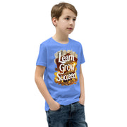 Youth Short Sleeve Learn Grow Succeed Printed T-Shirt