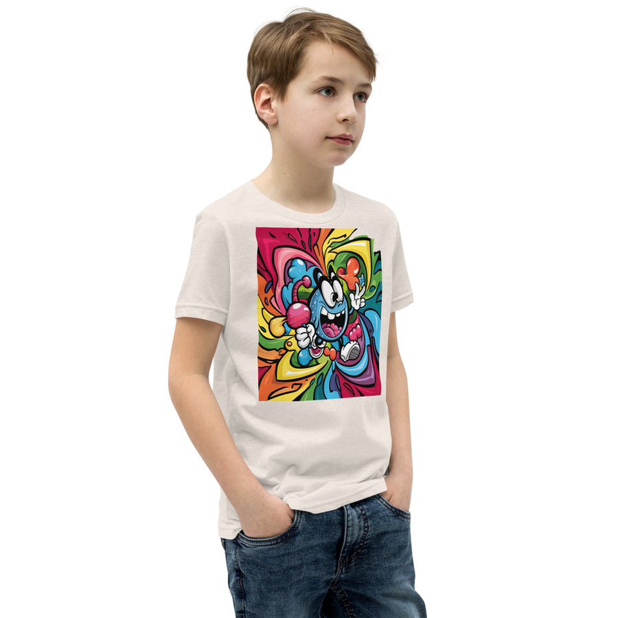 Youth Short Sleeve chest print T-Shirt