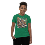 Youth Animals Space Adventure-03 Short Sleeve T-Shirt