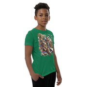 Youth Animals Space Adventure-03 Short Sleeve T-Shirt