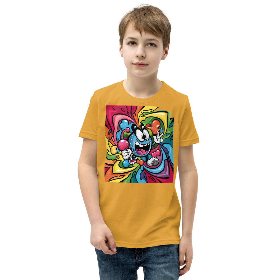 Youth Short Sleeve chest print T-Shirt