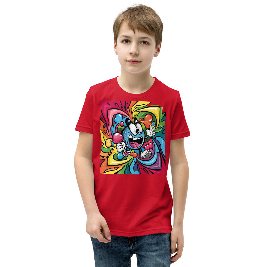 Youth Short Sleeve chest print T-Shirt