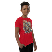 Youth Animals Space Adventure-03 Short Sleeve T-Shirt