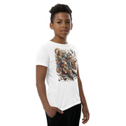 Youth Animals Space Adventure-03 Short Sleeve T-Shirt