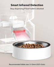 PETLIBRO Automatic Cat Feeder, Automatic Cat Food Dispenser with Freshness Preservation, Timed Cat Feeders for Dry Food, Up to 50 Portions 6 Meals Per Day, Granary Pet Feeder for Cats/Dogs