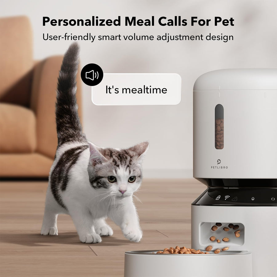 PETLIBRO Automatic Cat Feeder, Automatic Cat Food Dispenser with Freshness Preservation, Timed Cat Feeders for Dry Food, Up to 50 Portions 6 Meals Per Day, Granary Pet Feeder for Cats/Dogs